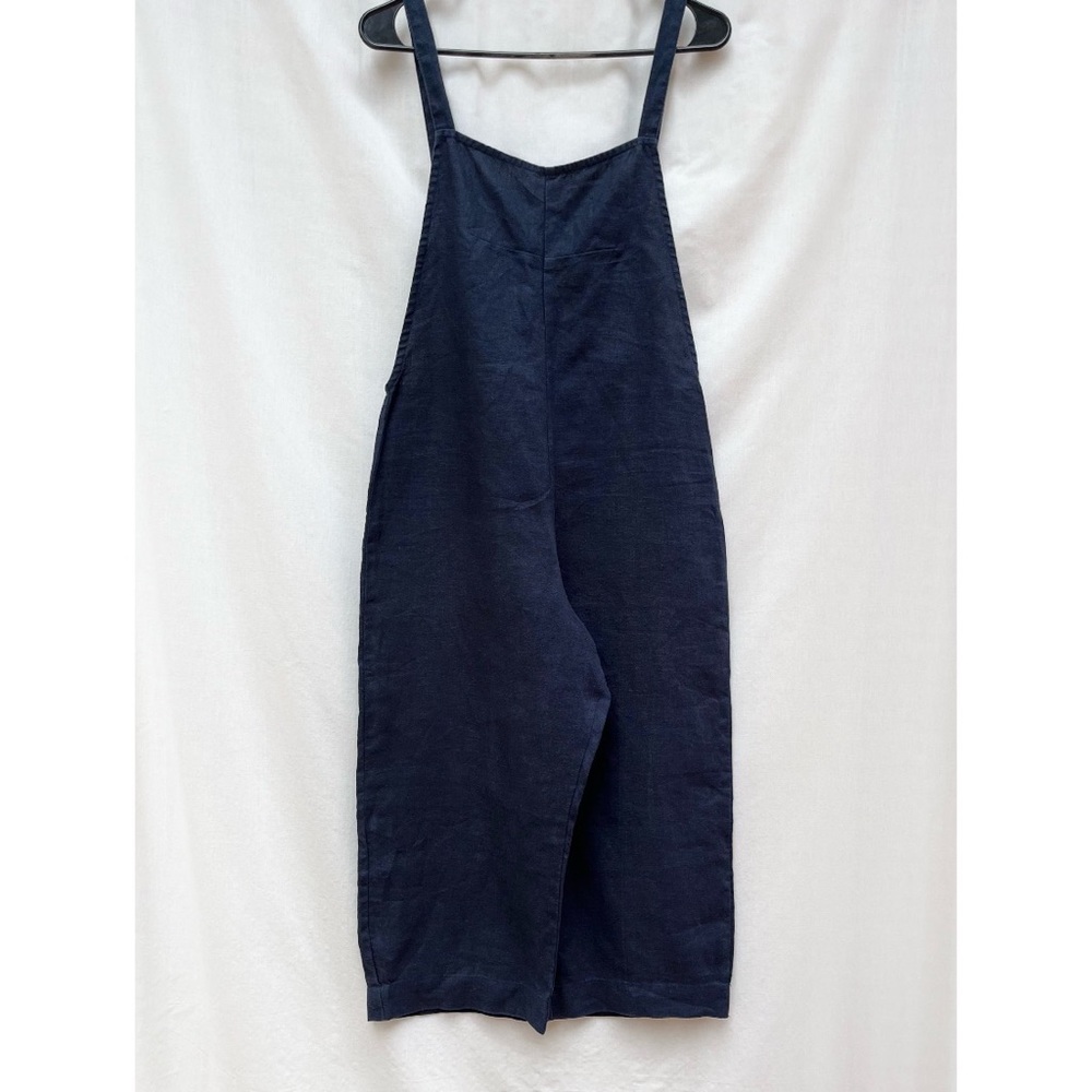 Arthur Apparel Linen Jumpsuit Cropped S